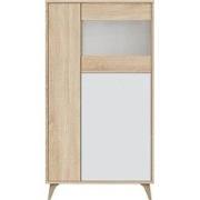 Vitrinekast met 3 deuren - H142cm - Kikua Plus