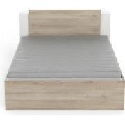 Bed van 140x190/200 cm met 2 laden en 2 vakken - L144,7 cm
