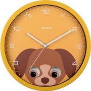 Wall Clock Peekaboo Dog