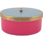 Present Time - Opbergbox Double Funky Medium - Bright pink & soft blue