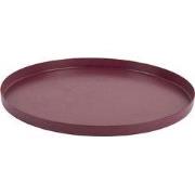 Present Time - Dienblad Servir Rond Extra Small - Dark mauve