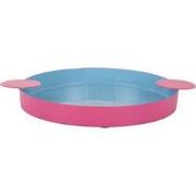 Present Time - Dienblad Double Funky Large - Soft blue & bright pink
