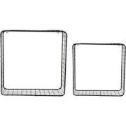 Wandrek Reja - Zwart - 15x35x35cm