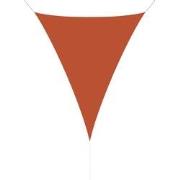 hanSe® Schaduwdoek Driehoek Gelijkbenig Waterdoorlatend 5x7x7 m Terra