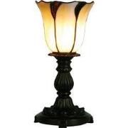 Lumilamp Tiffany Tafellamp Ø 16x32 cm Beige Bruin Glas