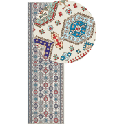 Beliani HACILAR - Laagpolig-Multicolor-Polyester