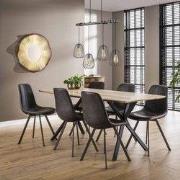 Ovale Eettafel Hanna Eikenlook 190x90 cm