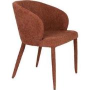 Housecraft Living Tamsin Eetkamerstoelen Gestoffeerd Oranje - Set van ...