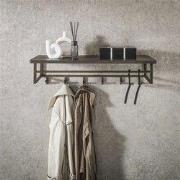 Hoyz Collection - Kapstok Ferro 6 Haken Hoedenplank - Brons Antiek