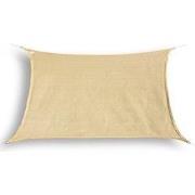 hanSe® Schaduwdoek Rechthoek Waterdoorlatend 2x4,5 m Zonnedoek Zand