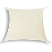 hanSe® Schaduwdoek Vierkant Waterdoorlatend 4,5x4,5 m Zonnedoek Creme