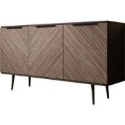 Meubella - Dressoir Pedro - Donker eiken - Zwart eiken - 150 cm