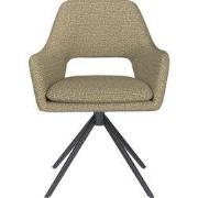 Housecraft Living Mos Eetkamerstoel Draaibaar Metaal Pistache groen