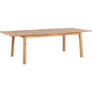 CESANA  - Tuintafel - Lichte houtkleur - 100 x 180/240 cm - Acaciahout