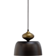 WOOOD Linne Hanglamp - Metaal - Zwart - 34x31x31