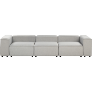 ARDAL - Driezitsbank - Lichtgrijs - Polyester