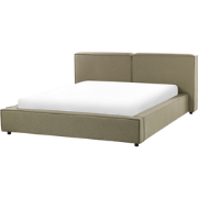 LINARDS - Tweepersoonsbed - Groen - 160 x 200 cm - Stof