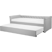 LIBOURNE - Onderschuifbed - Lichtgrijs - 80 x 200 cm - Polyester