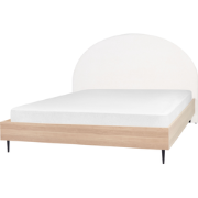 MILLAY - Bed - Gebroken wit - 180 x 200 cm - Stof