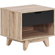 SPENCER - Nachtkastje - Lichte houtkleur - MDF