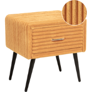 FLAYAT - Nachtkastje - Oranje - Corduroy