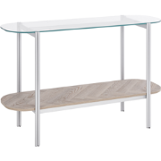 LOVELL - Sidetable - Lichtbruin/Zilver - Hout