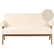 TAMRE - Tweezitsbank - Gebroken wit/Donkerbruin - Bouclé