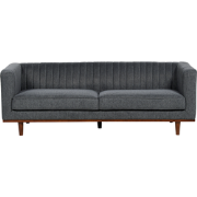 SKAULE - Driezitsbank - Donkergrijs - Polyester