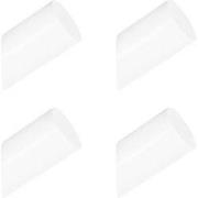 QUVIO Houten wand haakje - Wit - S - Set van 4