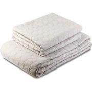 Zydante Home® Bedsprei Incl. 2 Hoezen -Beige Circles - 220x240 cm + 2 ...