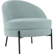 Leitmotiv - Fauteuil Noble Teddy Curl - Mistige blauw