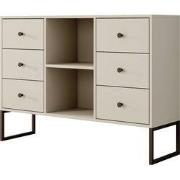 Meubella - Dressoir Lyndall - Beige - 115 cm
