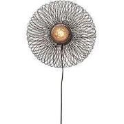 Wandlamp Cango - Bamboe Zwart - Ø40cm