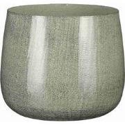 Mica Decorations Bloempot Benson - 24x24x22 cm - Ijzer - Lichtgrijs