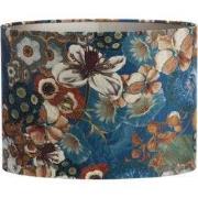 Light & Living - kap - Bloom - blauw - textiel - E27 - 3538512