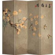 Fine Asianliving Kamerscherm Scheidingswand B160xH180cm 4 Panelen