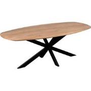 QUVIO Eettafel Sofia – Deens ovaal – 220x110 cm – Naturel