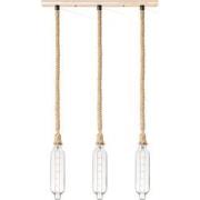 Home sweet home touw hanglamp Leonardo 3L Tube - helder