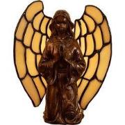 Lumilamp Tiffany Tafellamp Engel 16x10x18 cm Beige Glas