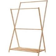 Decopatent® Staand Kledingrek met 1 Legplank en 2 Hangstangen - Kledin...