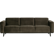 BePureHome Statement 3-Zits Bank - Velvet - Groen - 77x230x93