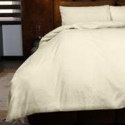 Zydante® Dekbedovertrek Emboss Rainbow 200x220 cm - Champagne - met 2 ...