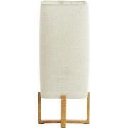 Tafellamp Wyn - Crème - 16.5x16.5x39cm