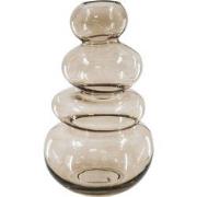 Vase - Organic - Glass - Brown - 16x14x27cm
