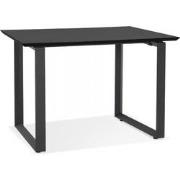 Rechter directiebureau GIMINI 130x70x755 cm Zwart