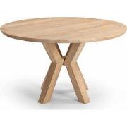 Eettafel Naturel Mangohout - Rond - 150x150x76cm - Heleen