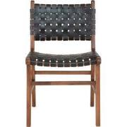 House Nordic Eetkamerstoel Perugia Teak Zwart - Set van 2