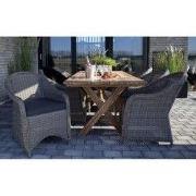 Eettafel Teakhout 200cm - Naturel - Buitentafel