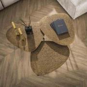 Salontafel Driehoekig - Metallic Brons - Set van 3