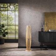 Vloerlamp Naturel Mangohout - 2-Lichts - 105x22x22cm